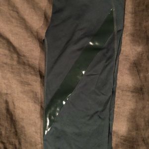 Gap Fit leather panel leggings